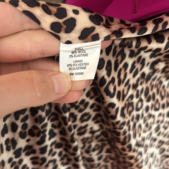 Worth New York Fuchsia Wool Blazer Size 8 - Picture 5 of 9